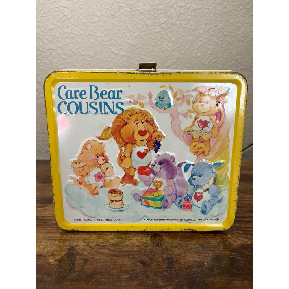 Vintage Metal Care Bear Cousins Lunchbox